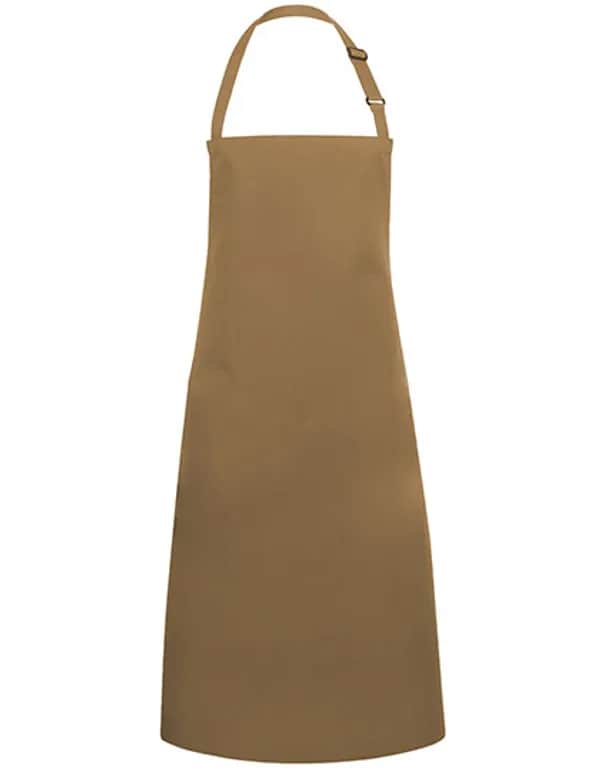 Latzschürze Basic mit Schnalle - Camel (ca. Pantone 7504C)