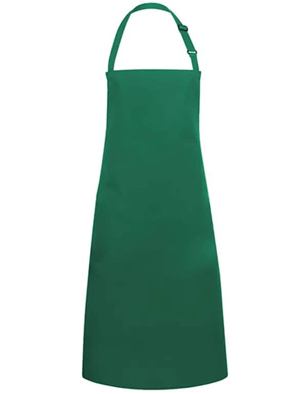 Latzschürze Basic mit Schnalle - Forest Green (ca. Pantone 554C)