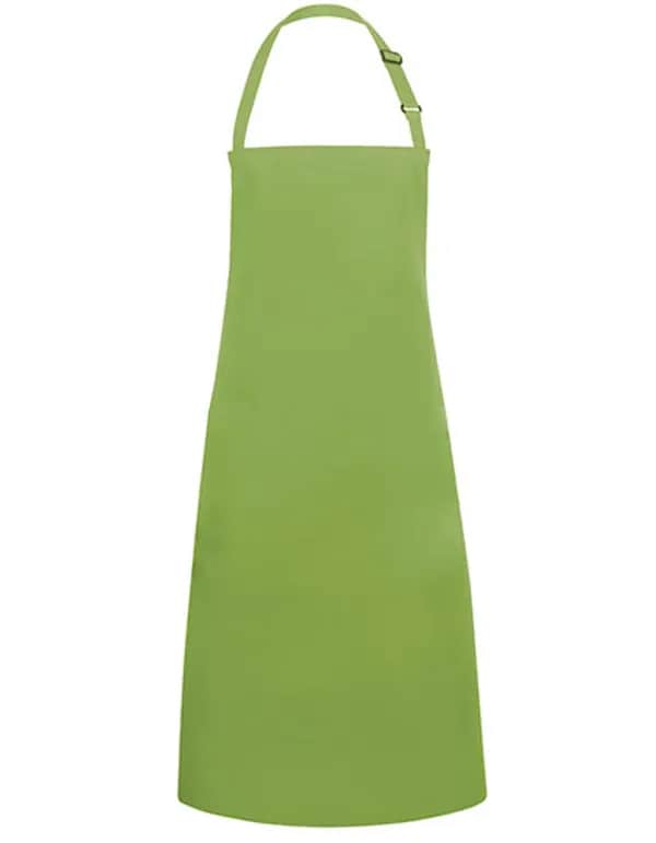 Latzschürze Basic mit Schnalle - Lime (ca. Pantone 4212C)