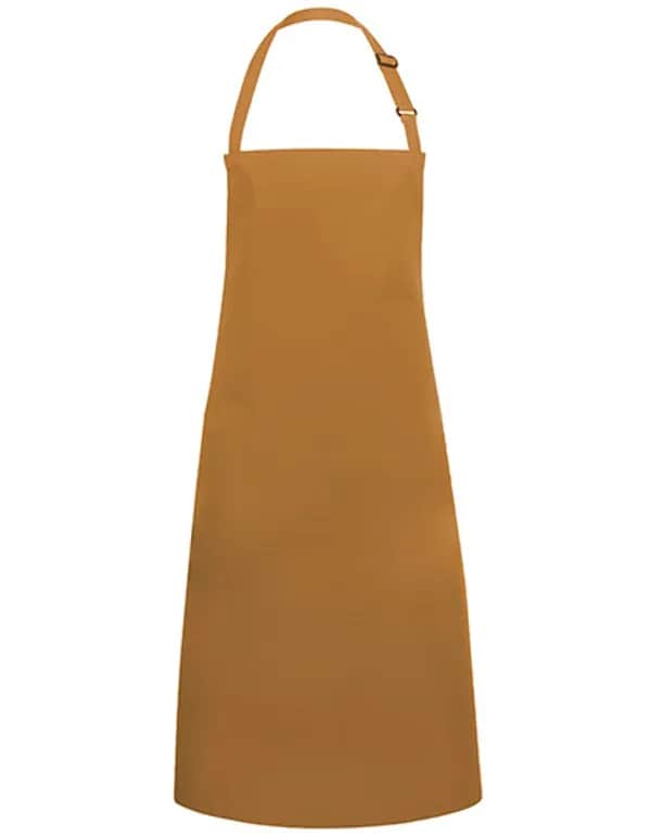 Latzschürze Basic mit Schnalle - Mustard (ca. Pantone 146C)