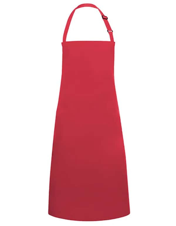 Latzschürze Basic mit Schnalle - Raspberry (ca. Pantone 4059C)