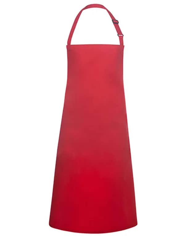 Latzschürze Basic mit Schnalle - Red (ca. Pantone 186C)