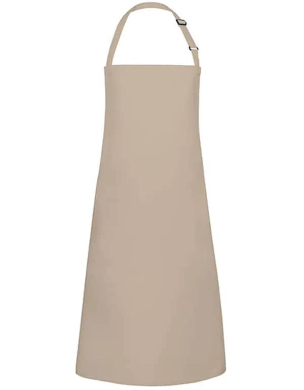 Latzschürze Basic mit Schnalle - Sand (ca. Pantone 7529C)