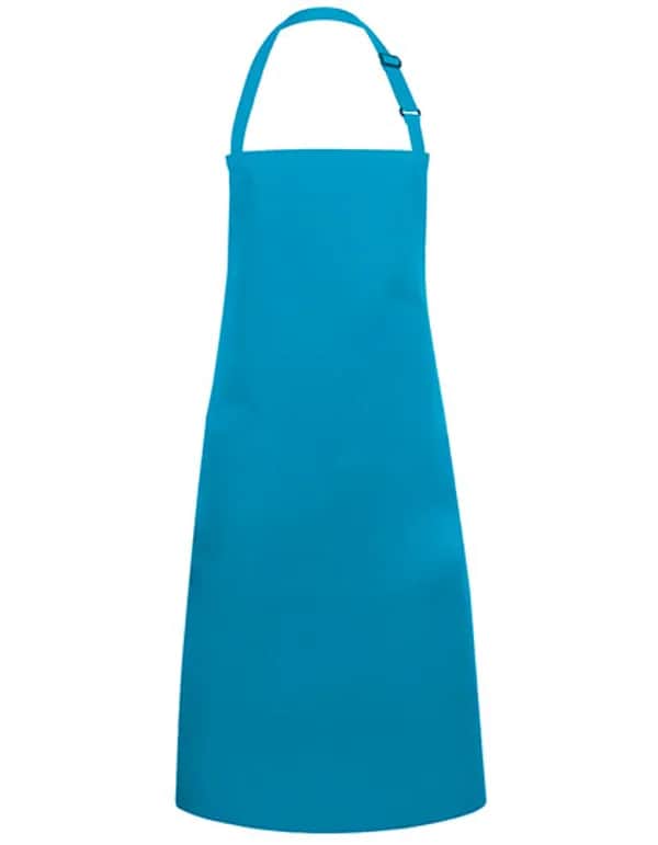 Latzschürze Basic mit Schnalle - Turquoise (ca. Pantone 639C)