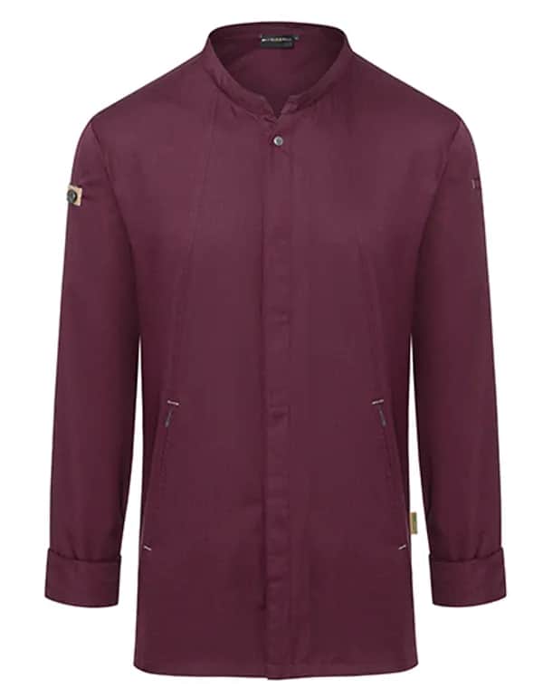 Kochjacke Green-Generation - Aubergine (ca. Pantone 5185C)