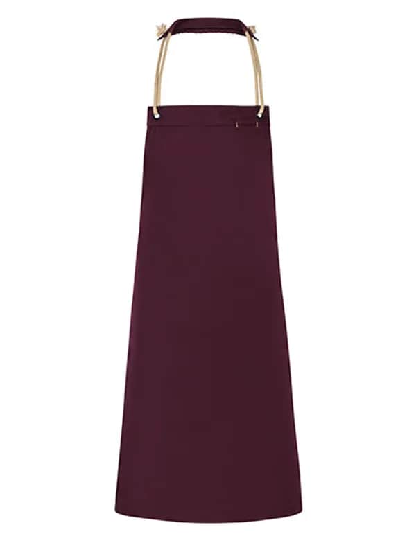 Latzschürze New-Nature - Aubergine (ca. Pantone 5185C)
