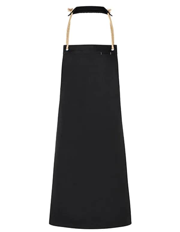 Latzschürze New-Nature - Black (ca. Pantone 419C)
