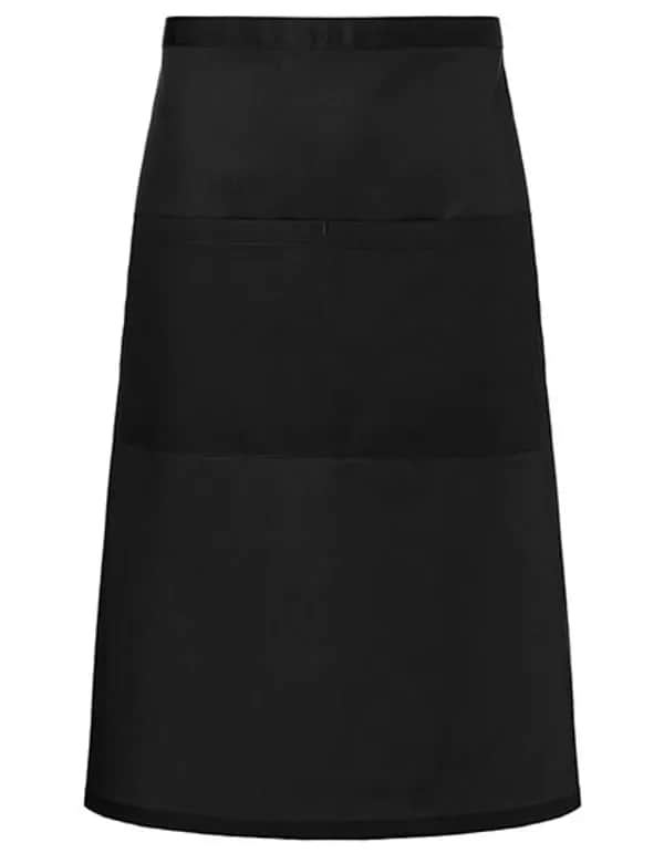 Bistroschürze Basic mit Tasche - Black (ca. Pantone 419C)