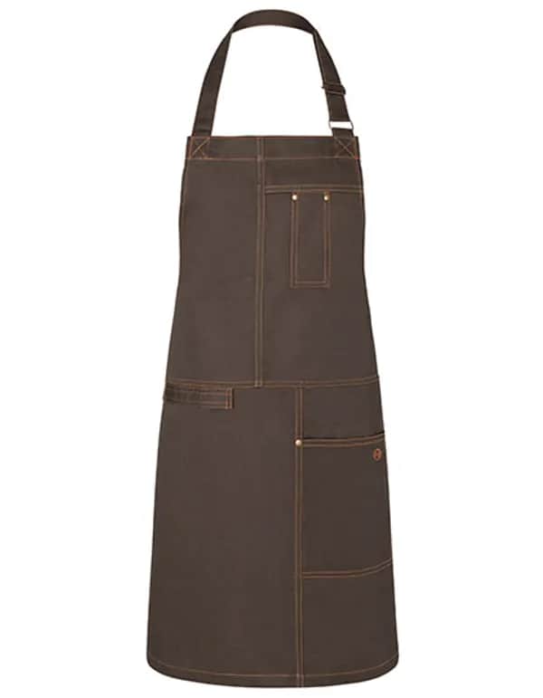 Latzschürze Urban Casual-Style - Chocolate (ca. Pantone 440 C)
