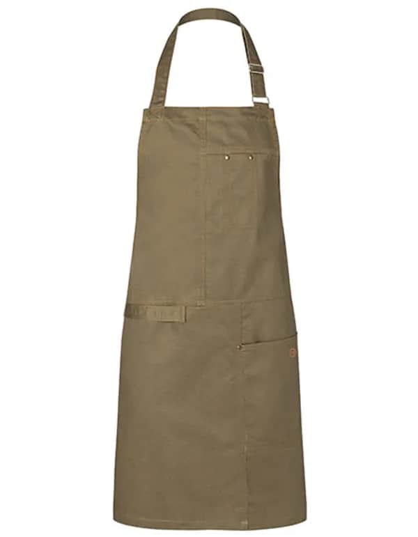 Latzschürze Urban Casual-Style - Khaki (ca. Pantone 7497 C)