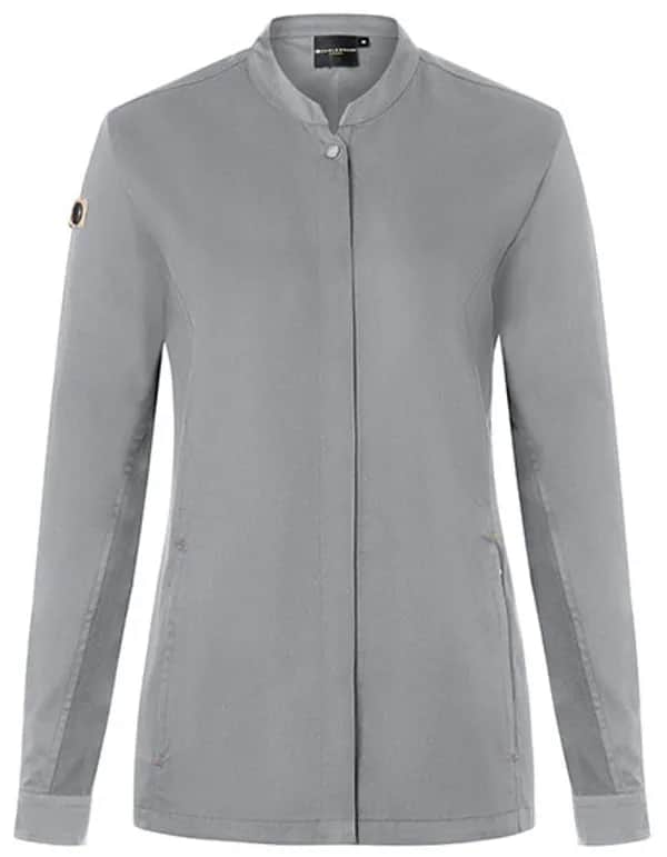 Damenkochjacke Green-Generation - Platinum Grey (ca. Pantone 4283C)