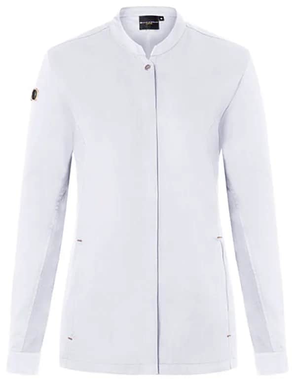 Damenkochjacke Green-Generation - White