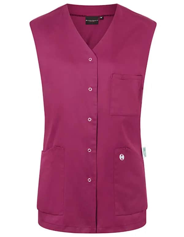 Ärmelloser Damenkasack Essential - Fuchsia (ca. Pantone 689C)