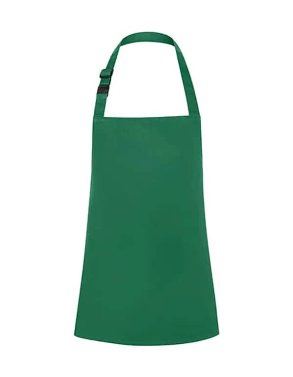 Kinderlatzschürze Basic mit Schnalle - Forest Green (ca. Pantone 554C)