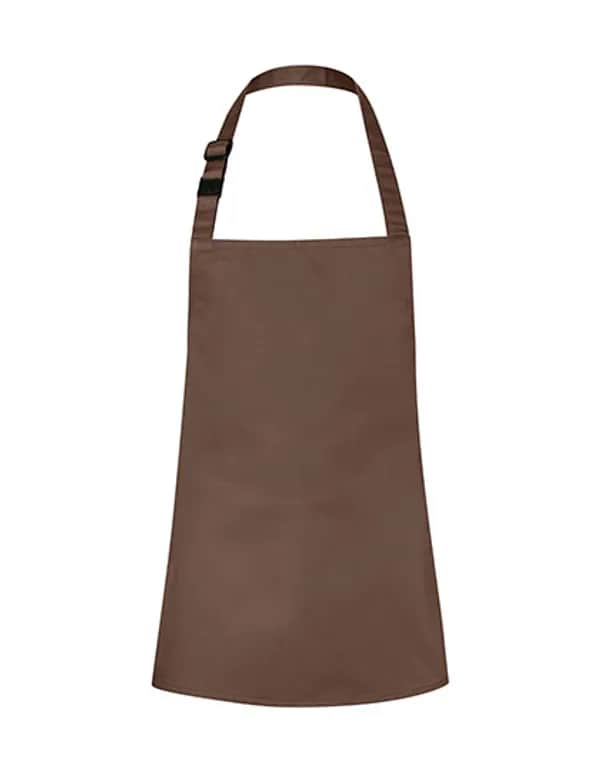 Kinderlatzschürze Basic mit Schnalle - Light Brown (ca. Pantone 438C)