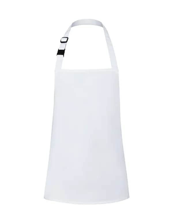 Kinderlatzschürze Basic mit Schnalle - White