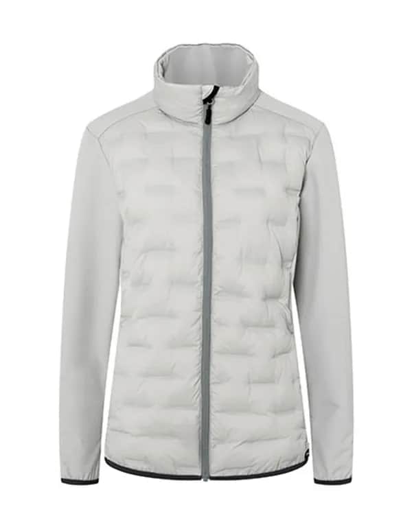 Damen Fleece-Hybrid Jacket - Light Grey (ca. Pantone 428C)