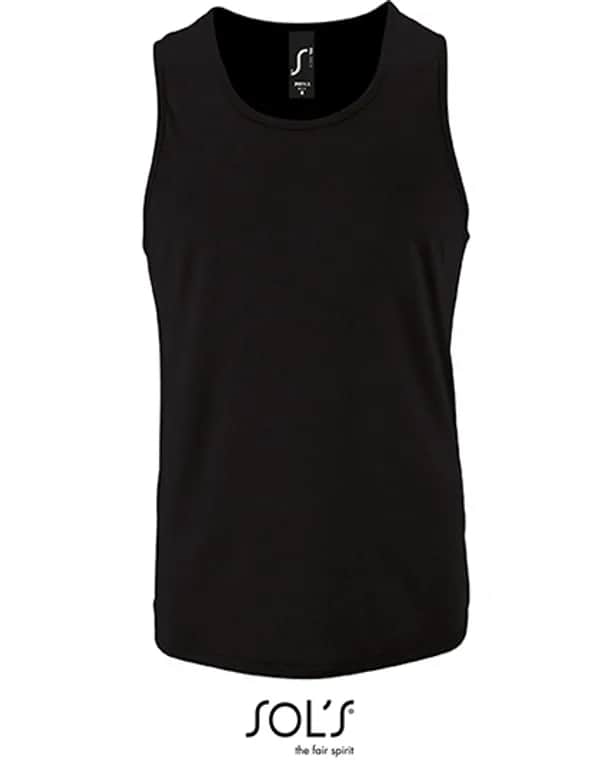 Men´s Sports Tank Top Sporty - Black