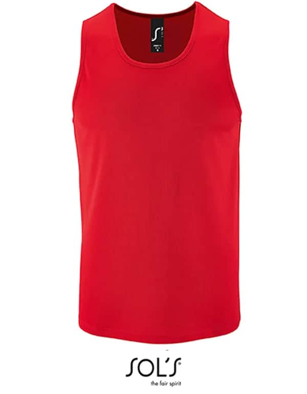 Men´s Sports Tank Top Sporty - Red
