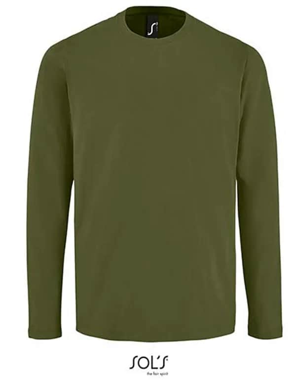 Men´s Long Sleeve T-Shirt Imperial - Dark Khaki