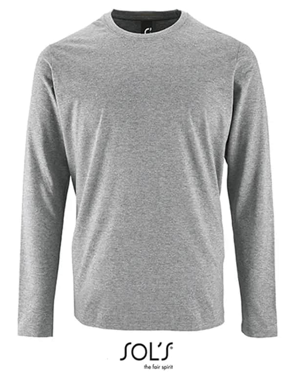Men´s Long Sleeve T-Shirt Imperial - Grey Melange