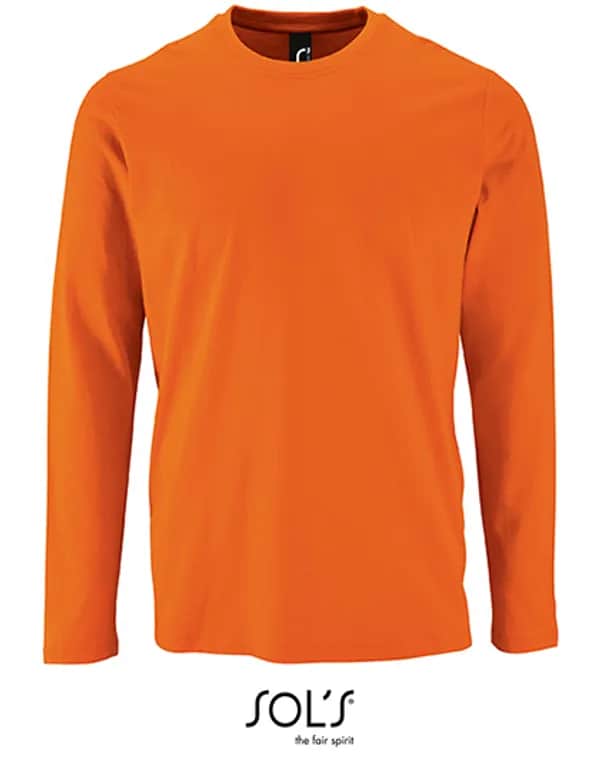 Men´s Long Sleeve T-Shirt Imperial - Orange