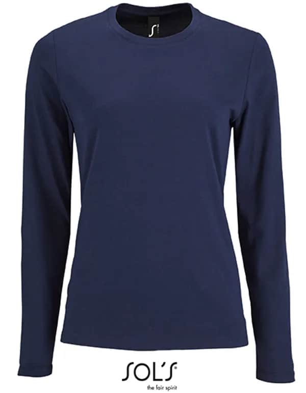 Women´s Long Sleeve T-Shirt Imperial - French Navy