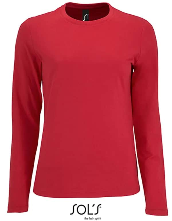 Women´s Long Sleeve T-Shirt Imperial - Red