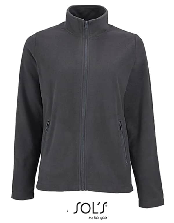 Women´s Plain Fleece Jacket Norman - Charcoal Grey (Solid)