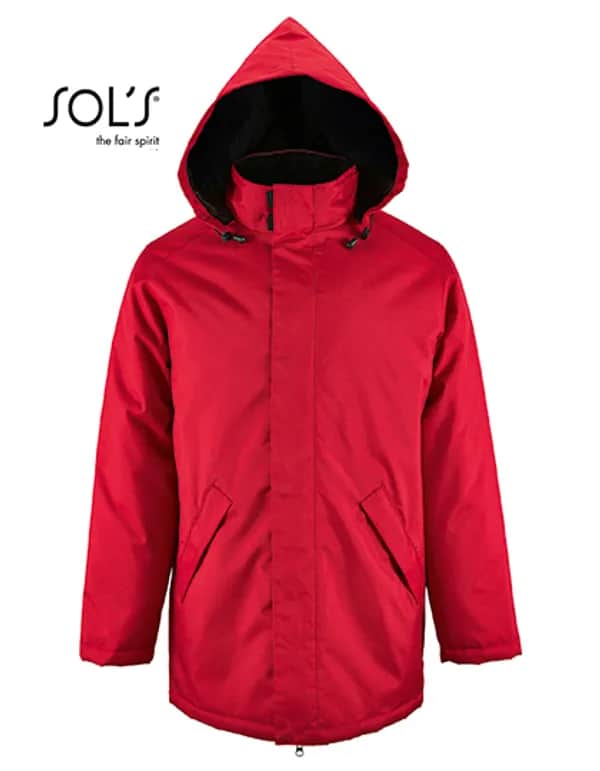 Unisex Jacket With Padded Lining Robyn - Red