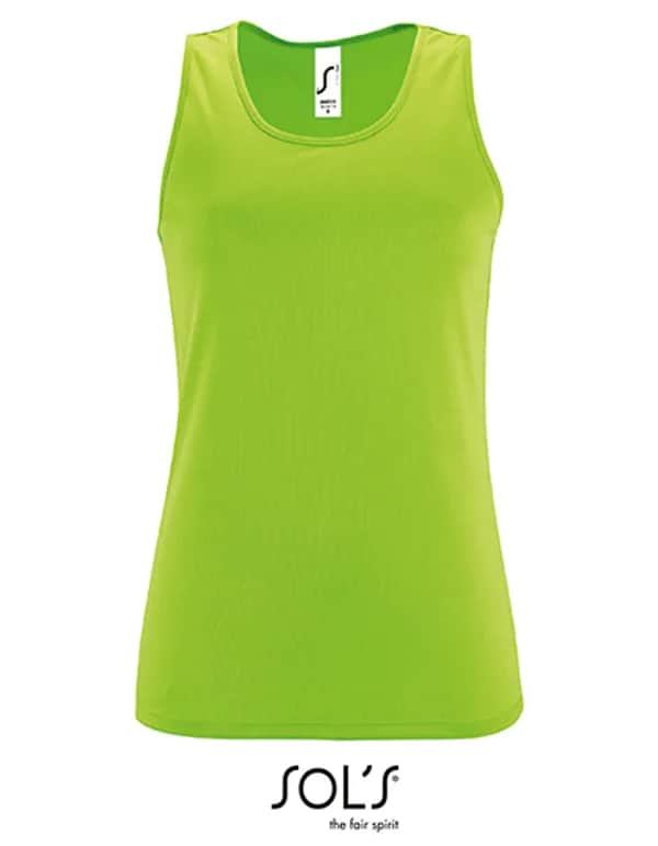 Women´s Sports Tank Top Sporty - Neon Green
