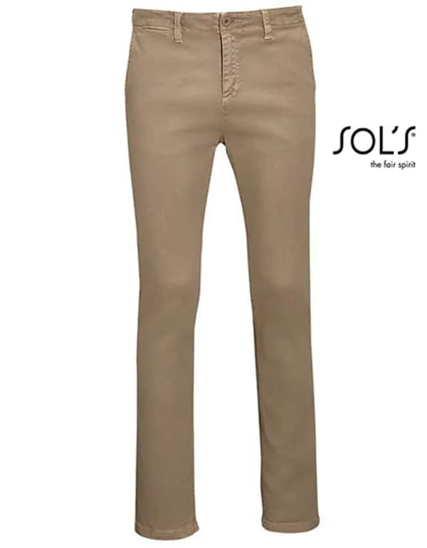 Men´s Chino Trousers Jules - Length 35 - Chestnut