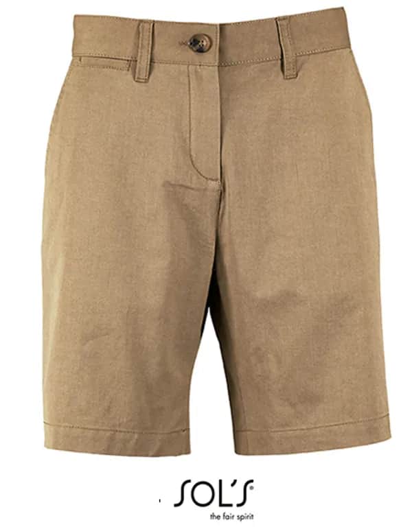 Women´s Chino Bermuda Shorts Jasper - Chestnut