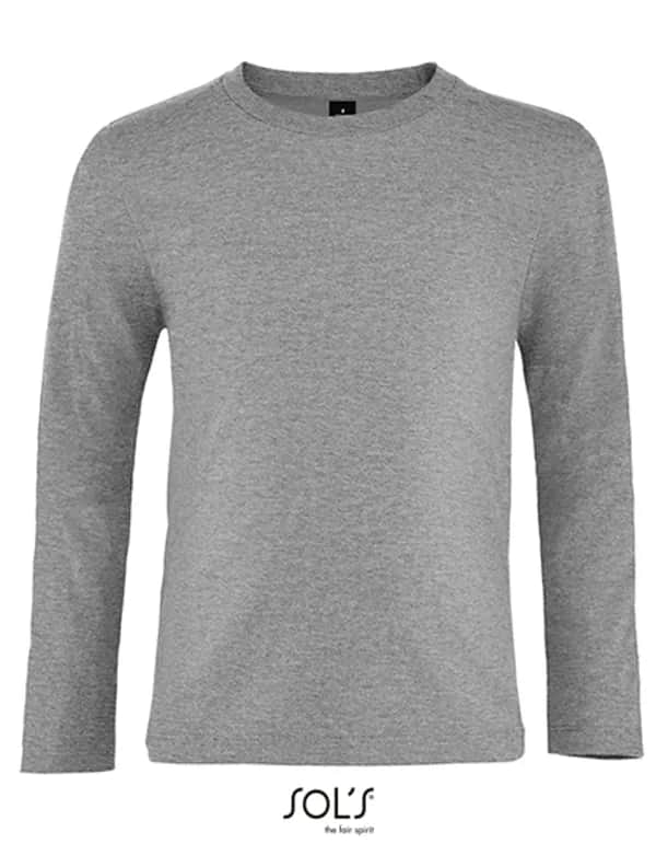 Kids´ Imperial Long Sleeve T-Shirt - Grey Melange
