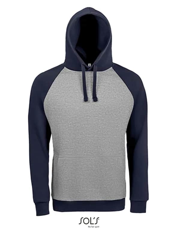 Unisex Seattle Sweat - Grey Melange/French Navy