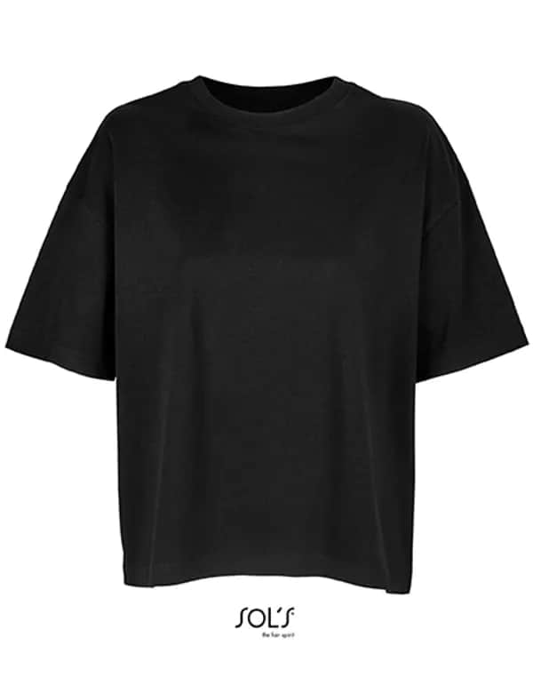 Women´s Boxy Oversized T-Shirt - Deep Black