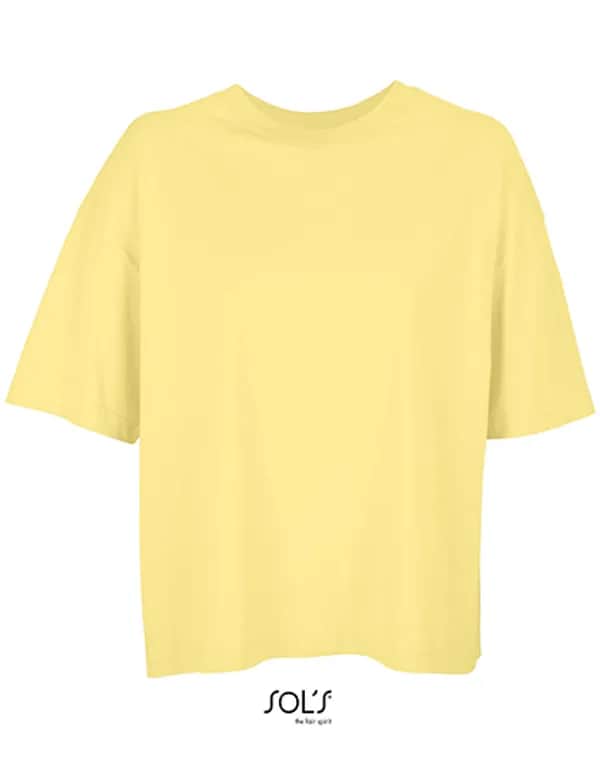 Women´s Boxy Oversized T-Shirt - Light Yellow
