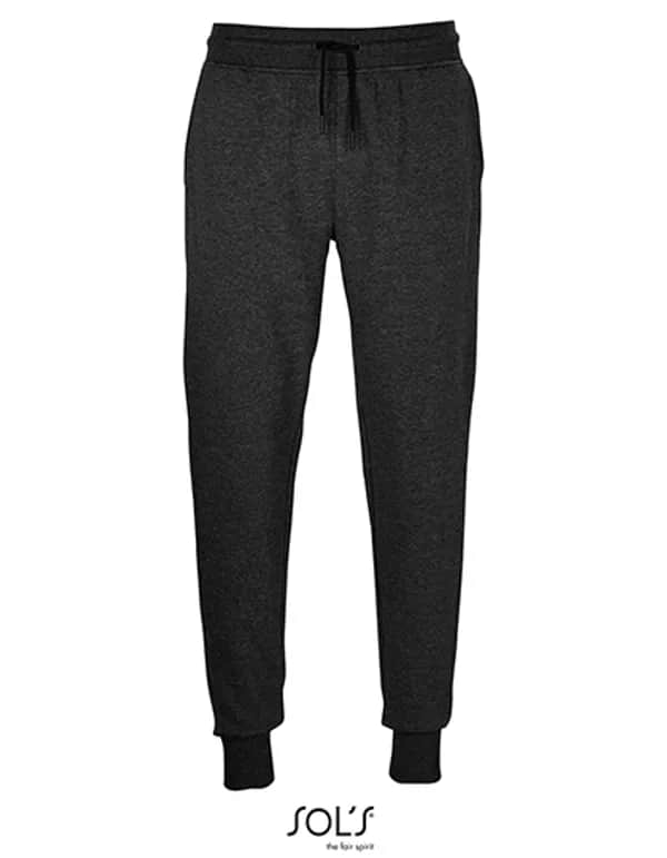 Unisex Jumbo Fleece Jog Pants - Charcoal Melange