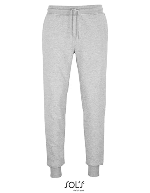 Unisex Jumbo Fleece Jog Pants - Grey Melange