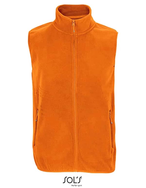 Unisex Factor Zipped Fleece Bodywarmer - Orange
