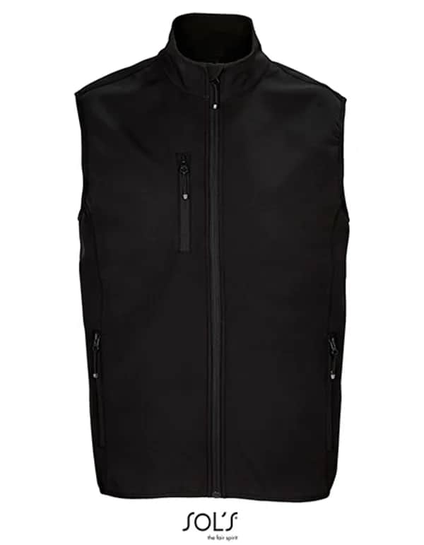 Men´s Falcon Zipped Softshell Bodywarmer - Black