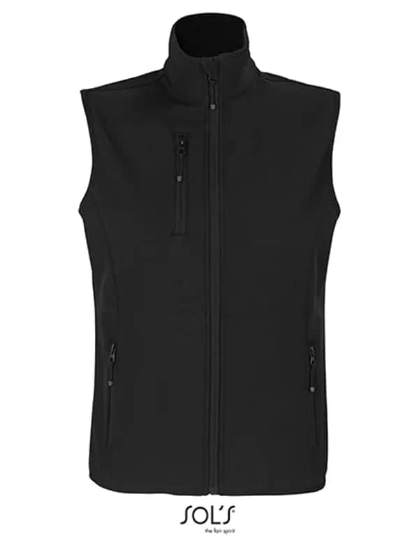 Women´s Falcon Zipped Softshell Bodywarmer - Black
