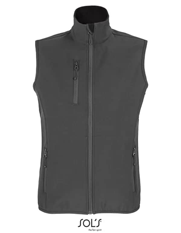 Women´s Falcon Zipped Softshell Bodywarmer - Charcoal Grey (Solid)