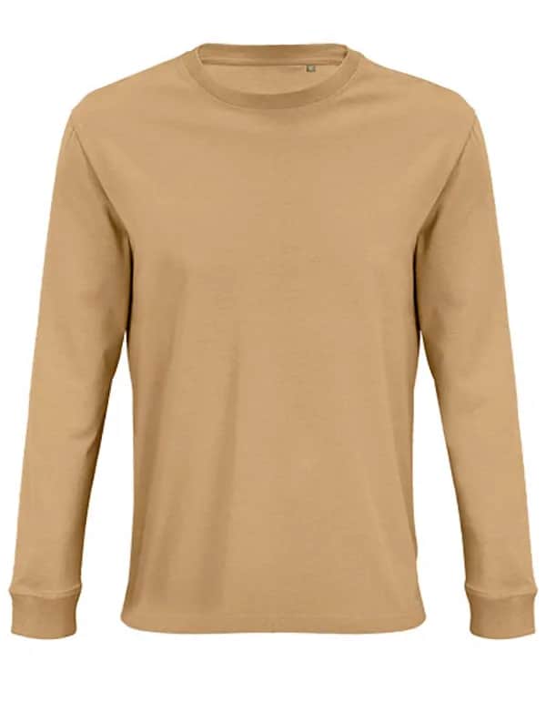 Unisex Long Sleeve T-Shirt Pioneer - Dark Beige
