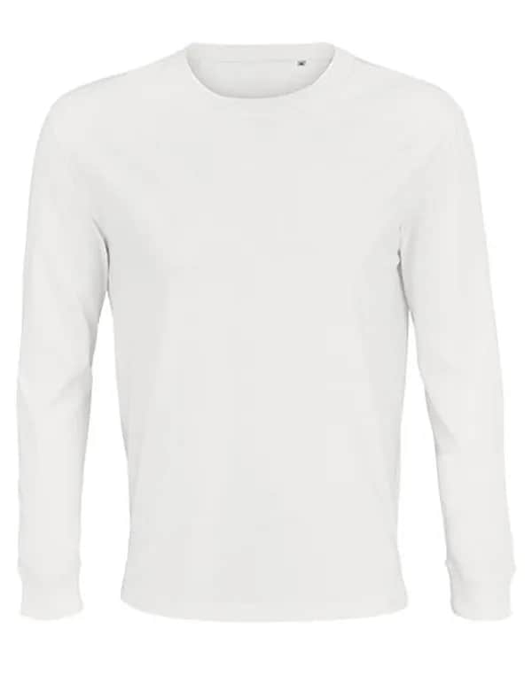 Unisex Long Sleeve T-Shirt Pioneer - White