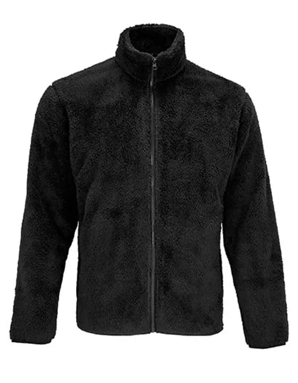 Unisex Fleece Zip Jacket Finch - Black