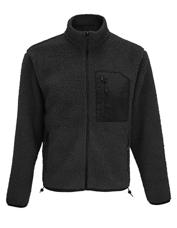 Unisex Sherpa Jacket Fury - Carbon Grey/Black