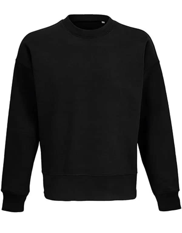 Unisex Round-Neck Sweatshirt Authentic - Black