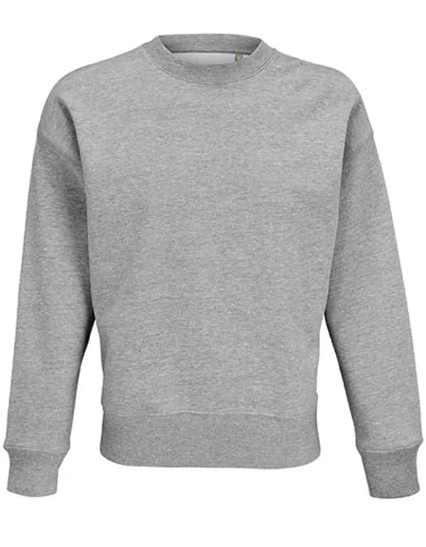 Unisex Round-Neck Sweatshirt Authentic - Grey Melange