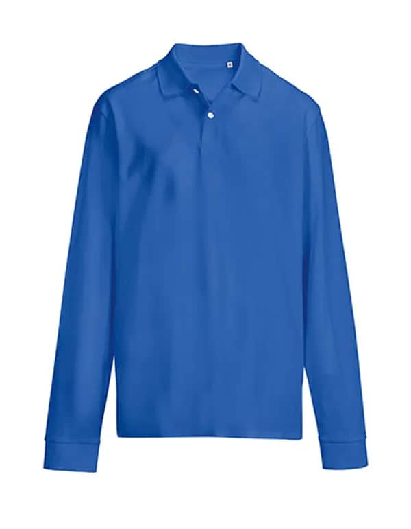Unisex Pacific Polo Shirt Longsleeve - Royal Blue 241